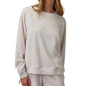 Spiritual Gangster Oversize Cotton Blend Jacquard Terry Sweatshirt, Size XL